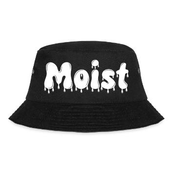 Moist Dripping Text - Bucket Hat - black - Front - Lela (165cm)