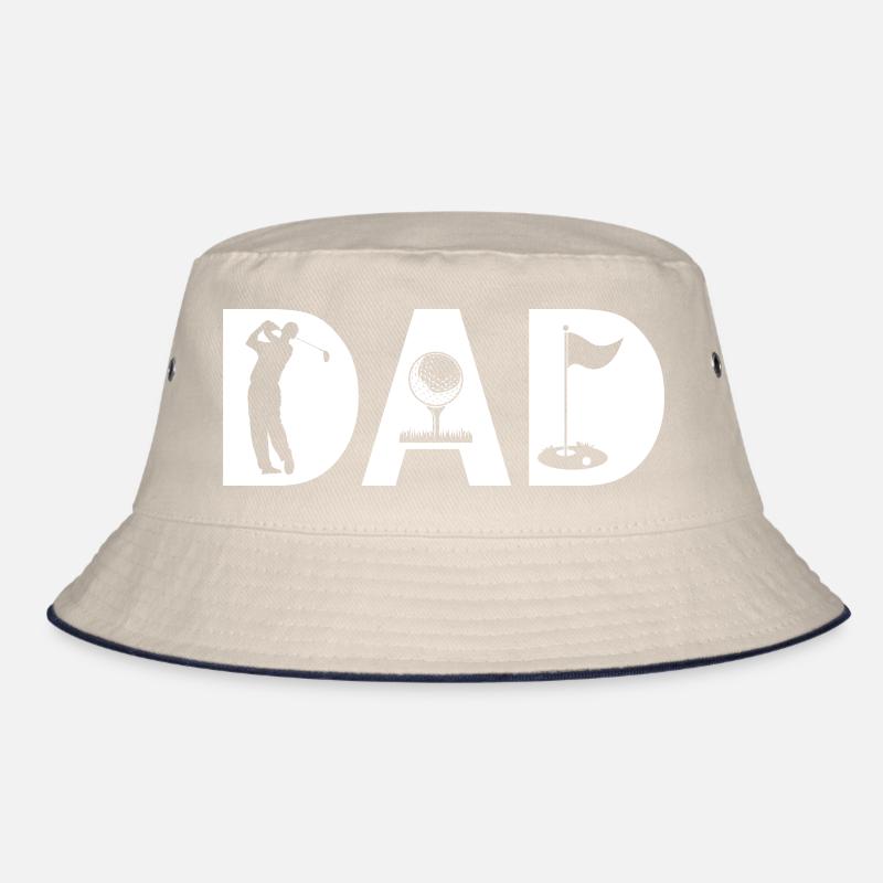  golf dad papa golfer  Bucket Hat