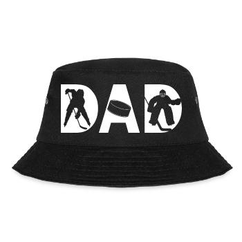Eishockey Vater - Bucket Hat - black - Front - Lela (165cm)