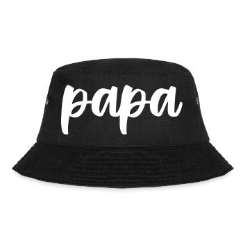 Dad: Elegant Calligraphy Design - Bucket Hat - black - Front - Lela (165cm)