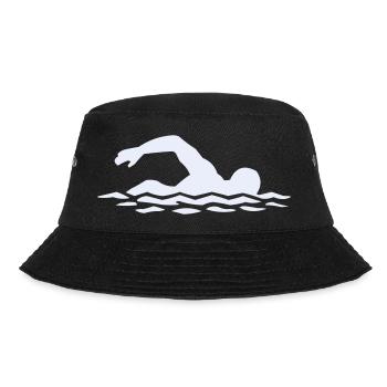 Float silhouette in water - Bucket Hat - black - Front - Lela (165cm)