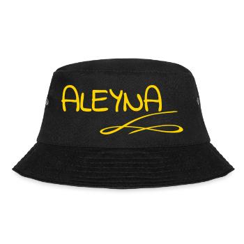 Geschenk für Aleyna - Bucket Hat - Schwarz - Vorne - Lela (165cm)