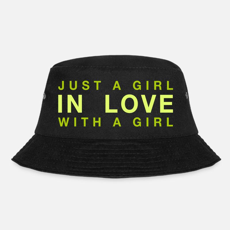 Nur ein Mädchen, das in ein Mädchen verliebt ist - Bucket Hat - Schwarz