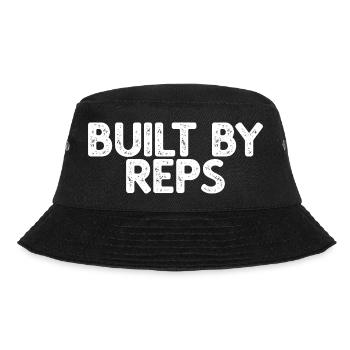 Built By Reps Lustiger Spruch - Bucket Hat - black - Front - Lela (165cm)