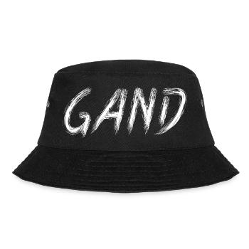Weißer Pinsel Pinsel Pinsel auf kontrastierendem Hintergrund - Bucket Hat - Schwarz - Vorne - Lela (165cm)
