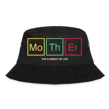 Mother Periodensystem Mama Geschenk - Bucket Hat - Schwarz - Vorne - Lela (165cm)
