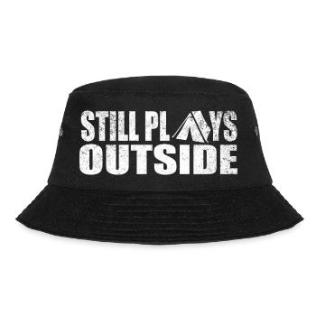 Bleibt Draußen – Outdoor Typografie - Bucket Hat - Schwarz - Vorne