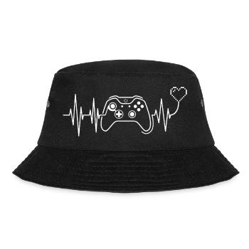 Herzschlag-Leidenschaftsspiel - Bucket Hat - Schwarz - Vorne