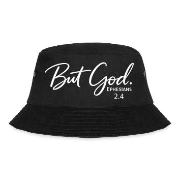Aber Gott, Epheser 2,4 Christliches Design, - Bucket Hat - Schwarz - Vorne