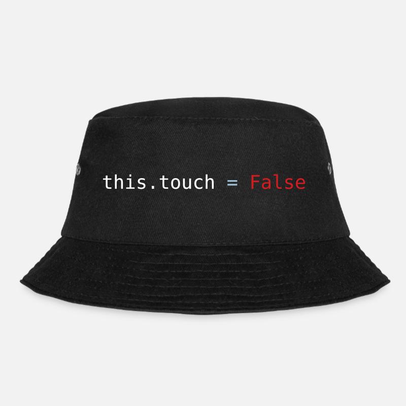 Do not touch - Bucket Hat - black