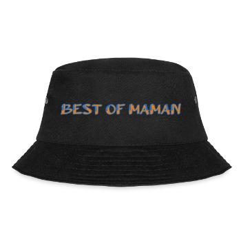 MOM. MOTHERS' DAY. HAPPY BIRTHDAY MOM - Bucket Hat - black - Front - Lela (165cm)