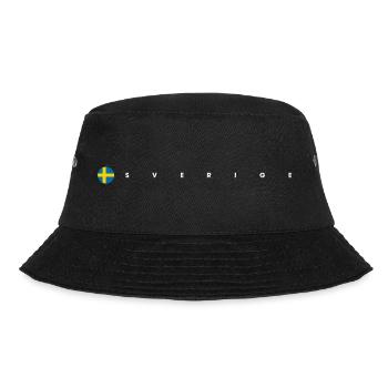 Sverige Flagge - Bucket Hat - Schwarz - Vorne - Lela (165cm)