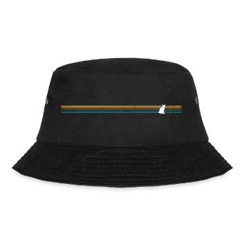 Vintage retro cat - Bucket Hat - black - Front - Lela (165cm)