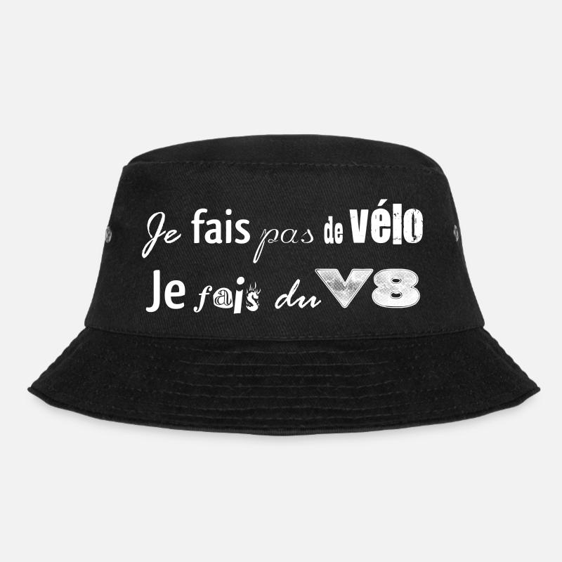 Je fais pas de vélo, je vais du V8 - Bob - noir