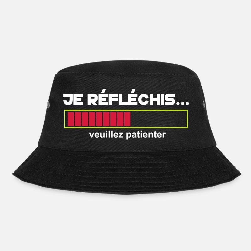 JE Réfléchis,drôle,citations,humour,formes - Bob - noir