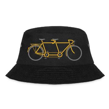 Tandemfahrrad - Bucket Hat - Schwarz - Vorne - Lela (165cm)
