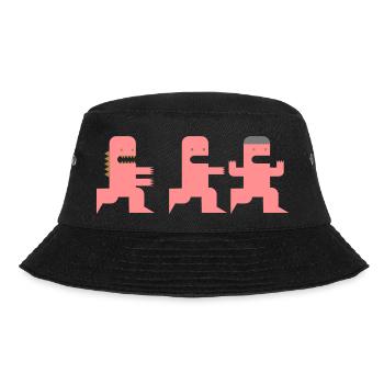 Cartoon Monster jagd Zombies Geschenk Apokalypse - Bucket Hat - black - Front - Lela (165cm)