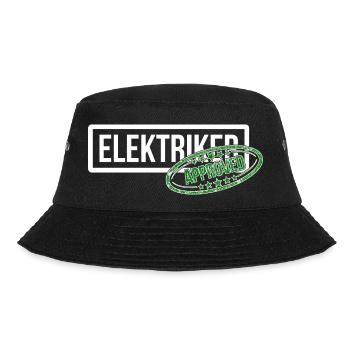 Endlich Elektriker - Prüfung bestanden! - Bucket Hat - Schwarz - Vorne - Lela (165cm)
