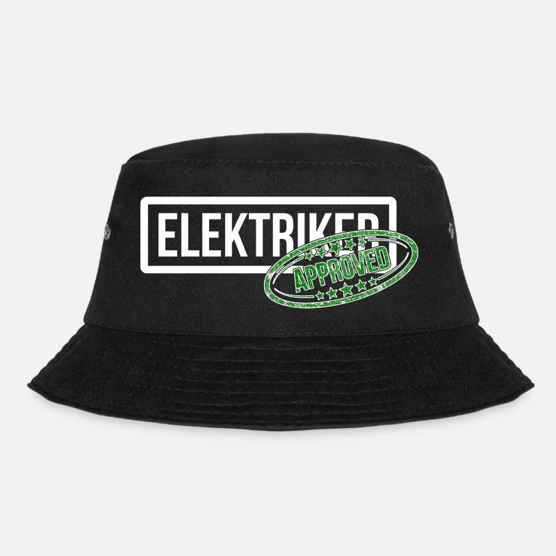 Endlich Elektriker - Prüfung bestanden! - Bucket Hat - Schwarz
