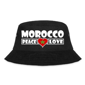 Marokko - Bucket Hat - Schwarz - Vorne - Lela (165cm)