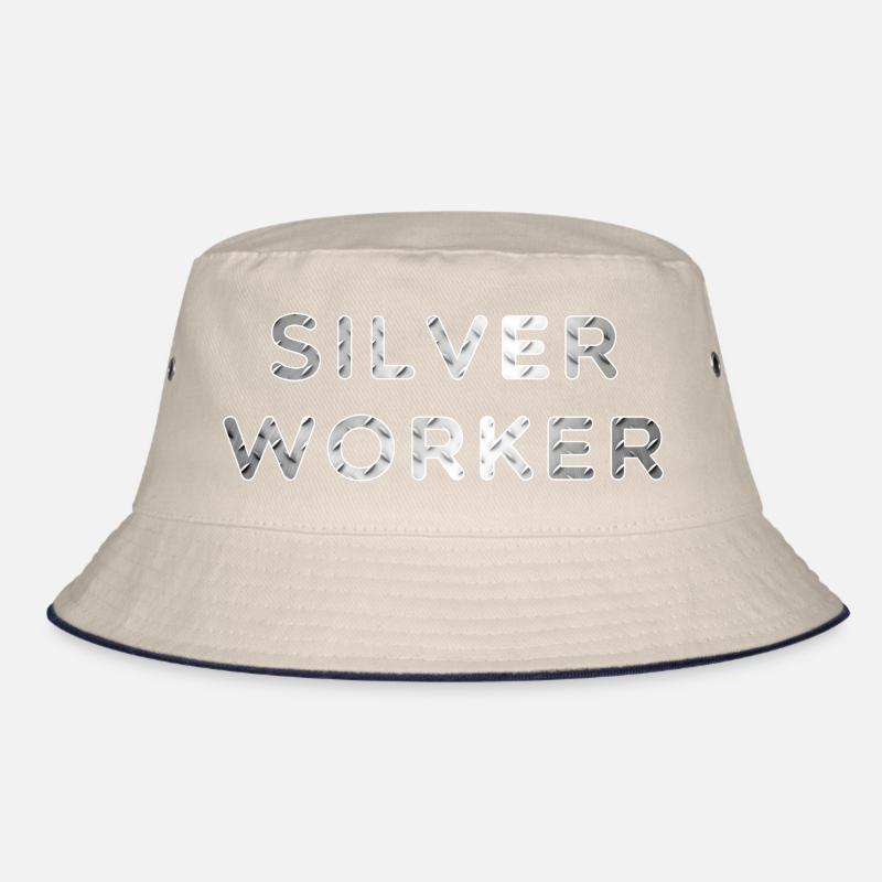 SILVER WORKER Generation 50 Plus Geschenk Bucket Hat
