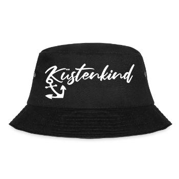 Küstenkind - Ostsee, Nordsee, Heimat (D.I.Y.) - Bucket Hat - Schwarz - Vorne - Lela (165cm)