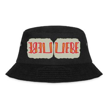 Herzliche Liebe Reflexionen - Bucket Hat - Schwarz - Vorne - Lela (165cm)