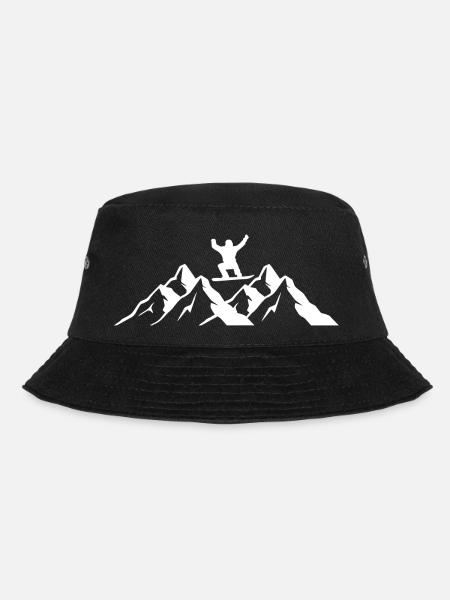 Snowboard Snowboarder - Bucket Hat - Schwarz