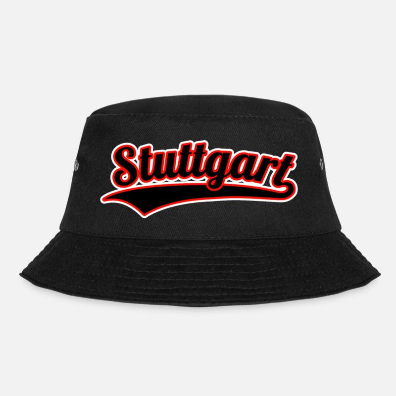 Stuttgart Sport Schriftzug - Bucket Hat - Schwarz