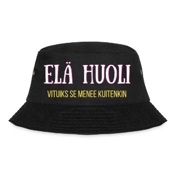 Don't worry it goes anyway - Bucket Hat - black - Front - Lela (165cm)