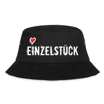 Einzelstück - Bucket Hat - Schwarz - Vorne - Lela (165cm)