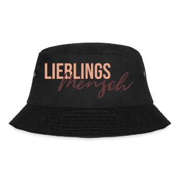 LieblingsMensch - Bucket Hat - Schwarz - Vorne - Lela (165cm)