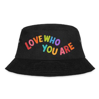 Liebe, wer du bist - Bucket Hat - Schwarz - Vorne - Lela (165cm)