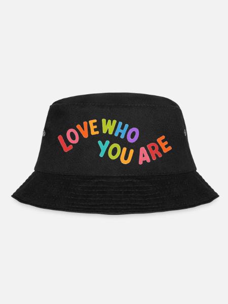 Love who you are - Bucket Hat - black