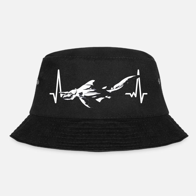 Liebt Kobold Hai Geschenk - Bucket Hat - Schwarz