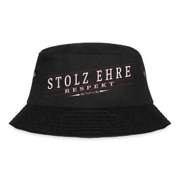 Stolz, Ehre, Respekt - Bucket Hat - Schwarz - Vorne - Lela (165cm)