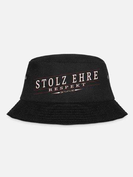 Stolz, Ehre, Respekt - Bucket Hat - Schwarz