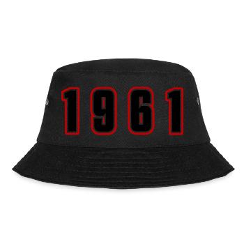 1961 Year Number - Bucket Hat - black - Front - Lela (165cm)