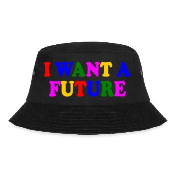 I want a future - Bucket Hat - black - Front - Lela (165cm)