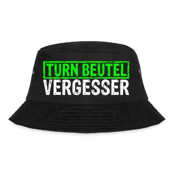 Turnbeutel Vergesser Für Den Turnunterricht Sportu - Bucket Hat - Schwarz - Vorne - Lela (165cm)