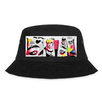 Pop Art Hard Style Eye Catcher - Bucket Hat - Schwarz - Vorne - Lela (165cm)