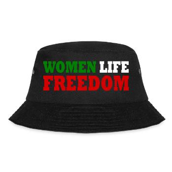 Women life freedom - Bucket Hat - Schwarz - Vorne - Lela (165cm)