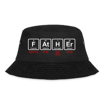 FATHER PERIODIC TABLE - Bucket Hat - black - Front - Lela (165cm)
