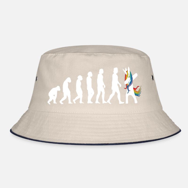 Evolution Unicorn that's the story Bucket Hat