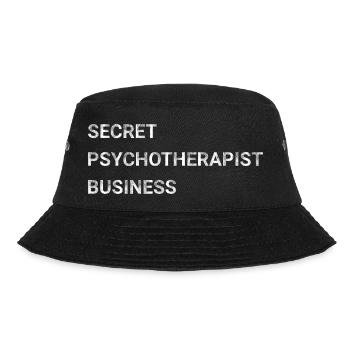 Secret Psychotherapist Business - Bucket Hat - black - Front - Lela (165cm)