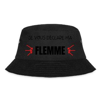 je vous déclare ma flemme - Bob - noir - Devant - Lela (165cm)