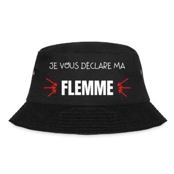 je vous déclare ma flemme - Bob - noir - Devant - Lela (165cm)