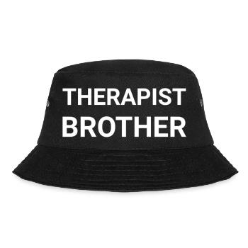 Therapist Brother - Bucket Hat - black - Front - Lela (165cm)