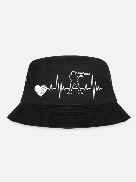 Biathlon Geschenk Biathlet Skifahrer Wintersport - Bucket Hat - Schwarz