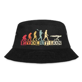 Evolution of man Calisthenics Retro Vintage - Bucket Hat - black - Front - Lela (165cm)